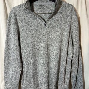 Faded Glory Men's Heather Gray Zip-Up Sweater
